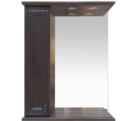 Misty Рим - 65 Зеркало со шкафчиком, лев., орех П-Рим03065-8025Л 