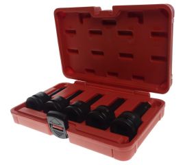 JTC Набор ударных головок TORX 3/4"" 5 шт.T60,T70, T80, T90, T100 L100 мм J605T 