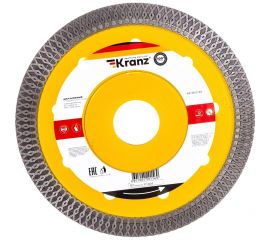 Диск алмазный отрезной ультратонкий (115x22.2x1.4x10 мм) KRANZ KR-90-0140 