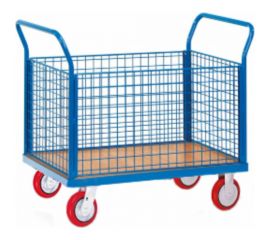 МосТележка Тележка платформенная с 4-мя сетчатыми бортами 820x1220 ТПС4-12282 