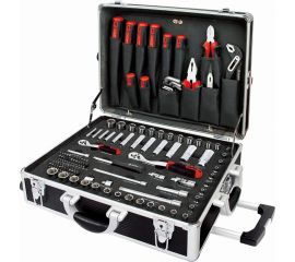 AmPro Набор инструмента 136 предметов в алюминиевом чемодане дюйм метрика T45901 
