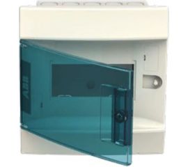 Бокс в нишу ABB Mistral41 6М зеленая дверь, без клемм, белый 1SLM004100A1201 