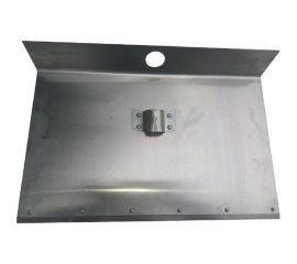 Алюминиевая лопата для снега 375х500 мм с планкой без черенка СПЕЦ КПБ-1Б-375П 