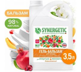 Гель-бальзам для мытья посуды и детских игрушек SYNERGETIC Сочный гранат и абрикос 3.5 л 103355 