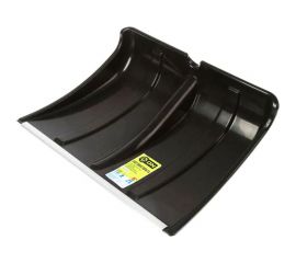 Снеговая пластмассовая лопата On 480x360 мм, с оцинкованной планкой, из морозостойкого пластика, черная 24-01-020 