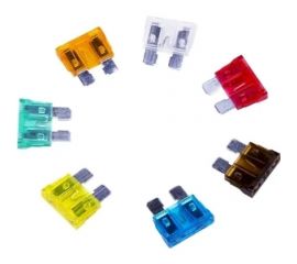 Набор флажковых предохранителей для автомобиля REXANT стандарт 100 шт., 5-30А в коробке 80-7024 