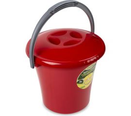 Ведро Martika Либерти 7 л, с крышкой, красное С603ККРА 
