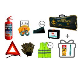 Набор автомобилиста ГЛАВДОР GL-776 20х50х10 см Автотехосмотр + прот. башмак, в сумке 