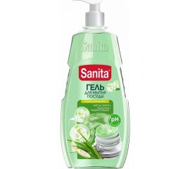 Гель для мытья посуды SANITA Огурец и лемонграсс 900 г 23049 
