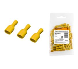 Плоский разъем TDM полностью изолированный РППИ-М 5,5-250 желтый мама 50 шт SQ0546-0006 