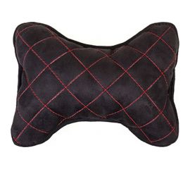 Подушка SKYWAY на подголовник EXPENSIV алькантара Черная S08003002 