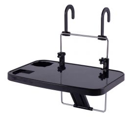 Автомобильный столик на руль или подголовник DolleX 360х235 мм, черный PMR-05 