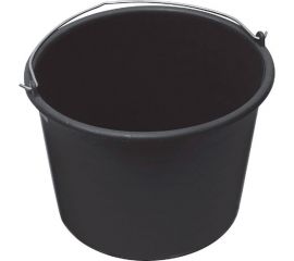 Строительное ведро Тара.ру 20 л, круглое, с металлической ручкой, черное 26222 