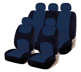 Чехлы для автомобильных сидений KRAFT CASUAL универсальные, полиэстер, черно-синие KT 835612 