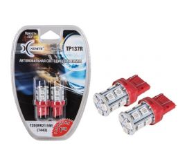 Автомобильная лампа XENITE TP-137R, 12V, красный, T20, WR21/5W, 7443, 2 шт. 1009287 
