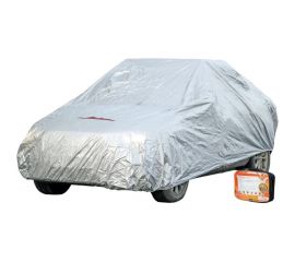 Универсальный защитный чехол-тент Airline на автомобиль, M 495x195x120 см, серый, молния для двери AC-FC-02 