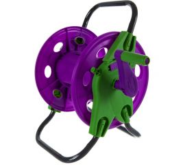 Катушка для шланга на подставке DON GAZON складная ручка, поворотный адаптер 1/5 096-3401 42309 