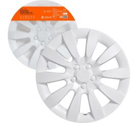 Колесные колпаки Airline 13"" Торнадо, белые, карбон, комплект 2 шт. AWCC-13-08 