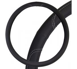 Оплетка SKYWAY Large-2 3XL, черная с серой прострочкой, экокожа S01102493 