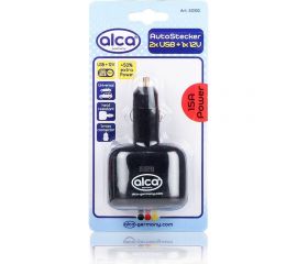 Разветвитель прикуривателя Alca 2 USB + 1 с предохр. 15A 510100 