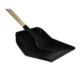 Лопата для снега Ангора с черенком, черная А6112черн 