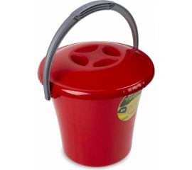 Ведро Martika Либерти 5 л, с крышкой, красное С602ККРА 