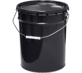 Ведро Тара.ру металл, 20 л, крышка-корона, чёрное 27193 