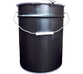 Ведро Тара.ру металл, 20 л, крышка-обруч, чёрное 27192 
