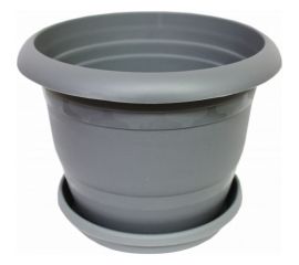 Кашпо Ангора 8.5 л, с поддоном, антрацит А5241ант 