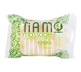 Губка для тела TIAMO Massage ОВАЛ поролон+массаж 7717 