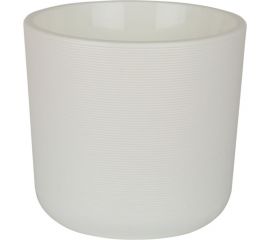 Пластиковый горшок liveingreen ЛИОН 9 л, белый, диам. 25 см, высота 21 см, с вкладкой ЛИ25-10 