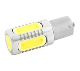 Автолампа диод SKYWAY S25, 5 SMD диодов, BA15s, 1-контактная, белая, противотуманные стопы, задний ход S08201056 