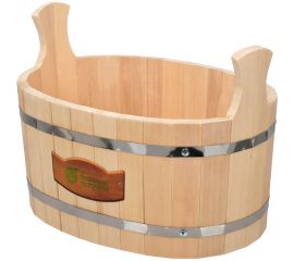Ушат-шайка Банные Штучки С лёгким паром 15 л, овал, липа 31200 