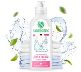 Гель для стирки белого белья SYNERGETIC 750 мл 4607971450030 109751 