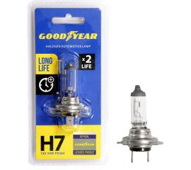 Автомобильная галогенная лампа Goodyear H7 12V 55W PX26d Long Life блистер GY017123 