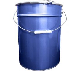 Ведро с крышкой и обручем Тара.ру металл, 20 л, с покрытием внутри, синее 21998 