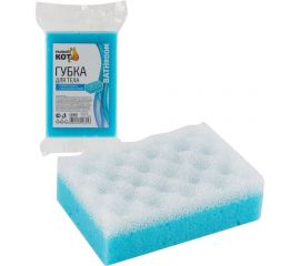 Губка для тела Рыжий кот поролон+массаж, 1 шт. 310512 