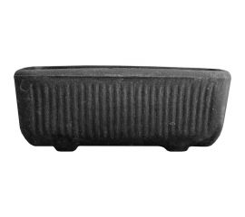 Цветочный горшок Акватек Marmor прямоугольный, черный 2-40-2108 