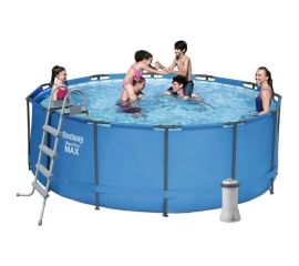 Каркасный бассейн BestWay 457x122 см, 16015 л, 3028 л/ч, лестница 56830 BW 