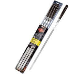 Набор шампуров Forester большие, 6 шт., с деревянными ручками RZ-60WL 