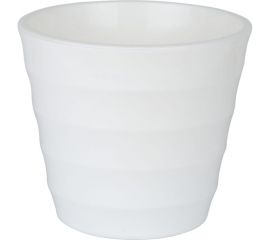 Пластиковый горшок с вкладкой liveingreen Лаура белый, диам. 27 см, высота 24 см, 9 л ЛР27-10 