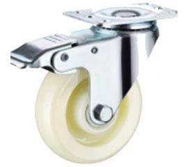 Колесо полипропиленовое поворотное с площадкой и тормозом 320100Sb (100 мм; 130 кг) А5 1005824 