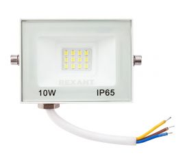 Светодиодный прожектор REXANT LED 10 Вт 800 Лм 5000 K белый корпус 605-023 