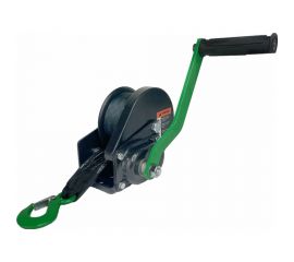 Ручная барабанная лебедка HITCH с тормозом HWB 500 кг лента 10 м SZ073181 