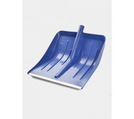 Снеговая пластиковая лопата ЛЕТО Метель №3 алюминиевая планка, 410x400 мм, цветная, без черенка 22260 