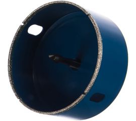 Алмазная коронка с центрирующим сверлом по керамике и стеклу ЗУБР Профессионал Р60, трехгранный хвостовик, 80 мм, для дрели 29850-80 