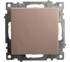 1-клавишный выключатель STEKKER GLS10-7103-02, 250В, 10А, серия Катрин, шампань 39589 