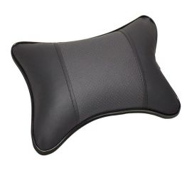 Автомобильная подушка под шею DolleX 300*210 мм, экокожа, серая PGR-3021 