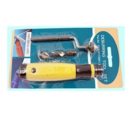 Набор шаберов CNIC из 6шт ручка с Г-образным удлинителем и 4 зенковки d 6,10,14,18мм 680-0022 37203 