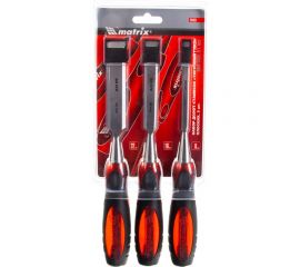 Набор плоских долот-стамесок ""Тигровый глаз"", 3шт, 8-16-22мм MATRIX 24431 